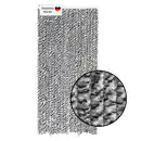 Bild 1 von Flauschvorhang 90x200cm schwarz-silber-weiß meliert, Fliegenschutz, Türvorhang Wohnwagen