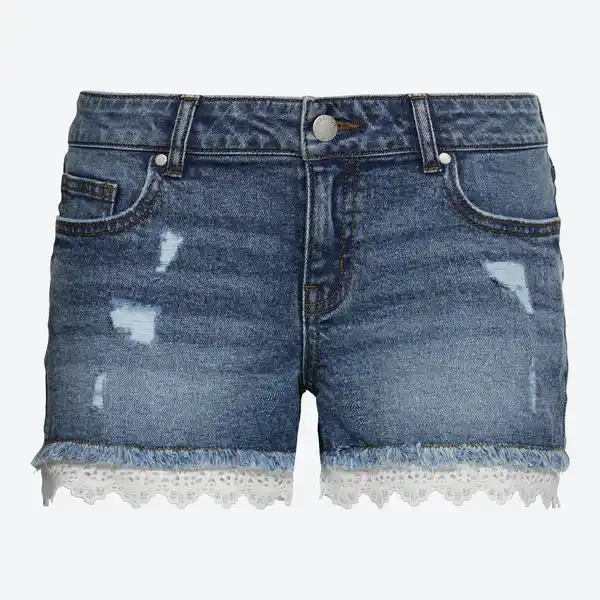Bild 3 von Damen-Shorts mit Spitzenverzierung
