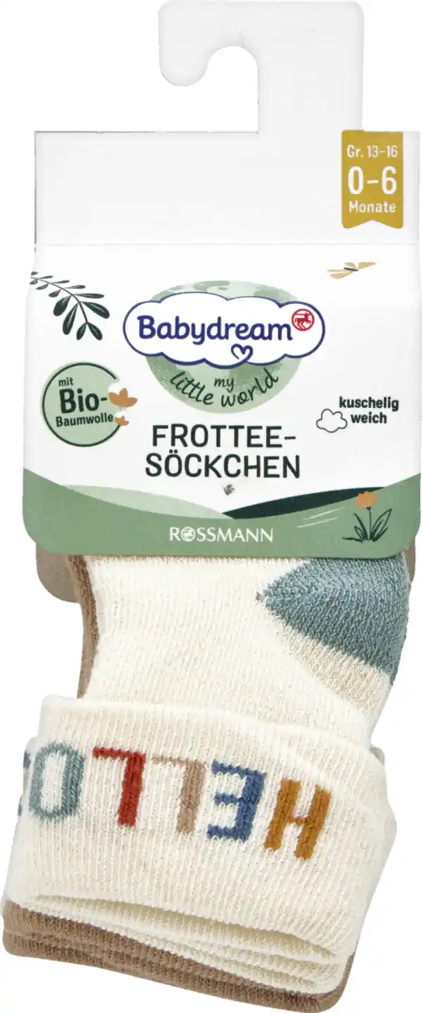 Bild 3 von Babydream Frotteesöckchen 0-6 Monate