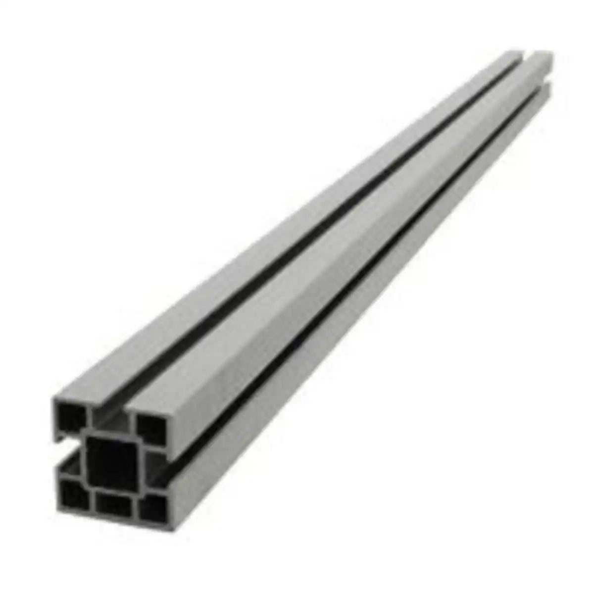 Bild 2 von WPC Sichtschutzzaun CORTEZA - 3x Pfosten & Postkappe - Schwarz