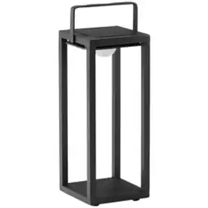 BEST Solarleuchte, Höhe: 53 cm, anthrazit, aluminium