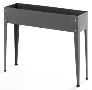 Metall-Hochbeet, ca. 100 x 27 x 80 cm - Anthrazit