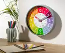 Bild 3 von IDEENWELT Lern-Wanduhr mit grünem Rand