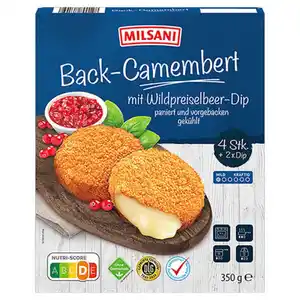 MILSANI Back-Camembert mit Wildpreiselbeer Dip 350 g