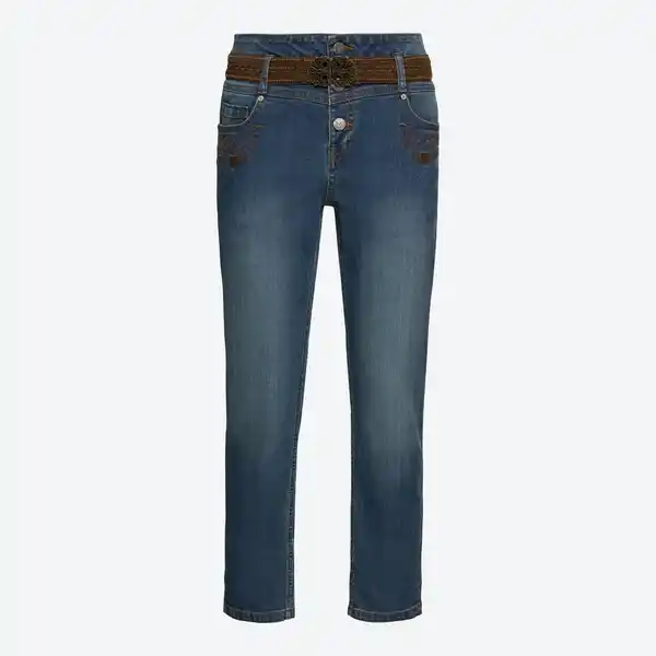 Bild 3 von Damen-Trachten-Capri-Jeans mit Stickerei