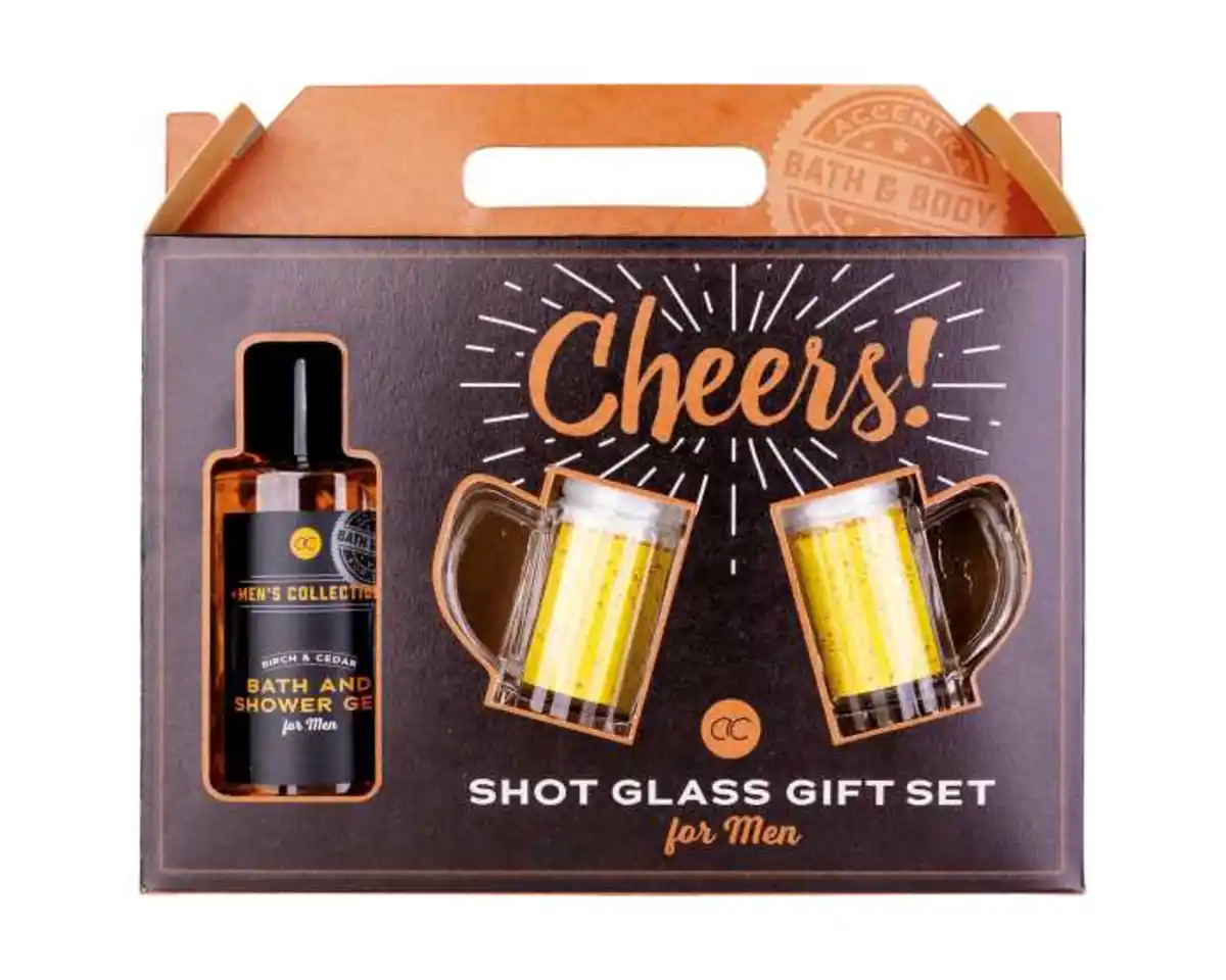 Bild 1 von Geschenkset Men Duschgel Gläser, 2-teilig