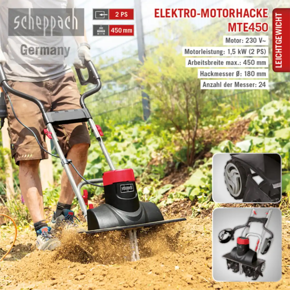 Bild 3 von Elektro- Motorhacke MTE460 SE