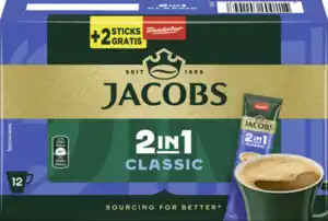 Jacobs 2in1 Classic Sticks, 148,8 g