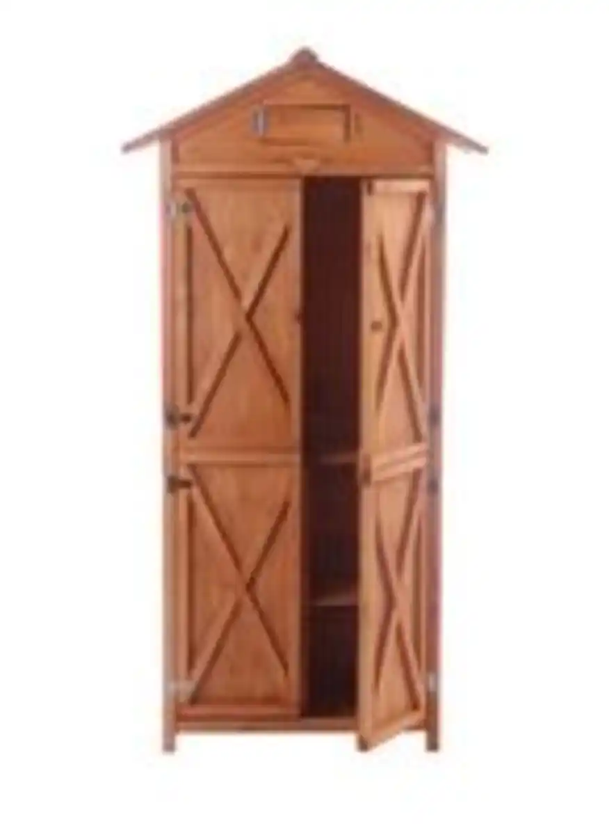 Bild 2 von Werkzeugschrank aus Holz, ca. 88 x 45,5 x 168 cm - Braun