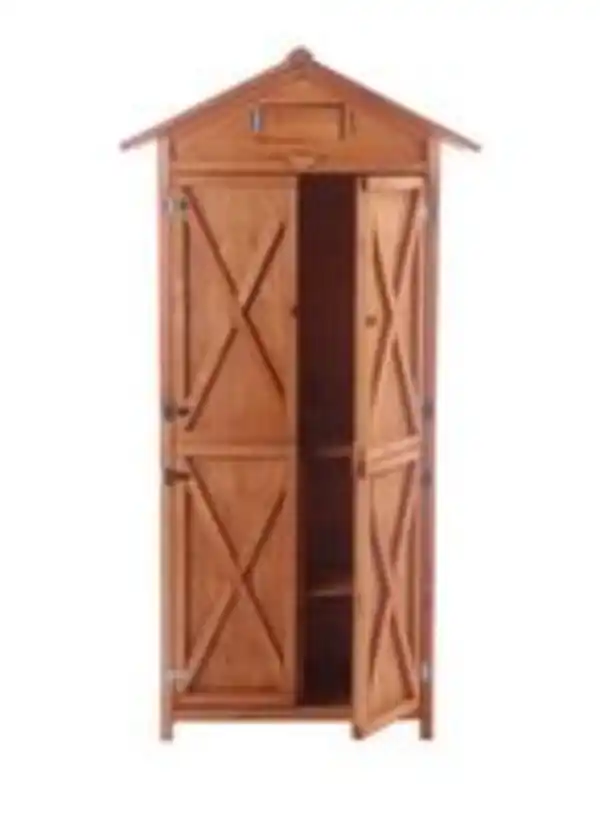 Bild 2 von Werkzeugschrank aus Holz, ca. 88 x 45,5 x 168 cm - Braun