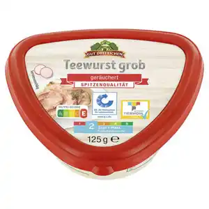 GUT DREI EICHEN Teewurst im Becher 125 g, Grob