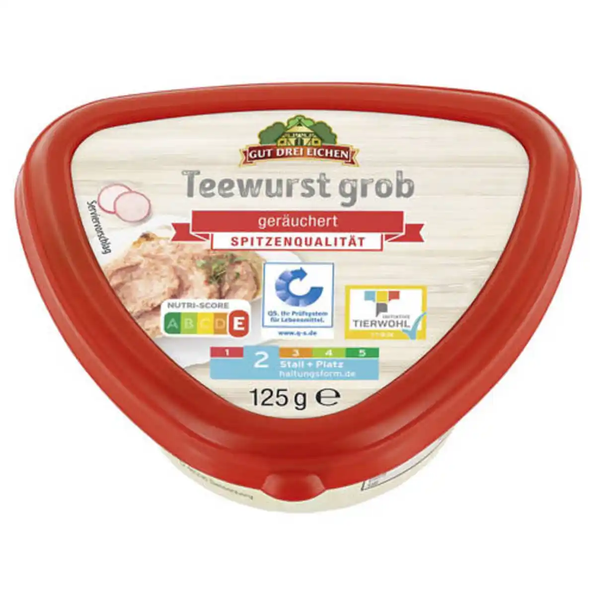 Bild 1 von GUT DREI EICHEN Teewurst im Becher 125 g, Grob