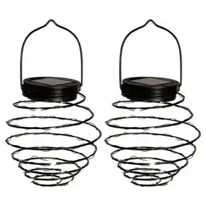 BELAVI Solar-Spirallaternen, rund, klein