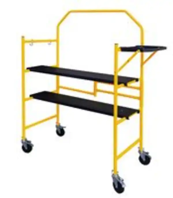 Bild 2 von Mobiles Mini Arbeitsgerüst 226 kg Belastbarkeit faltbar gelb