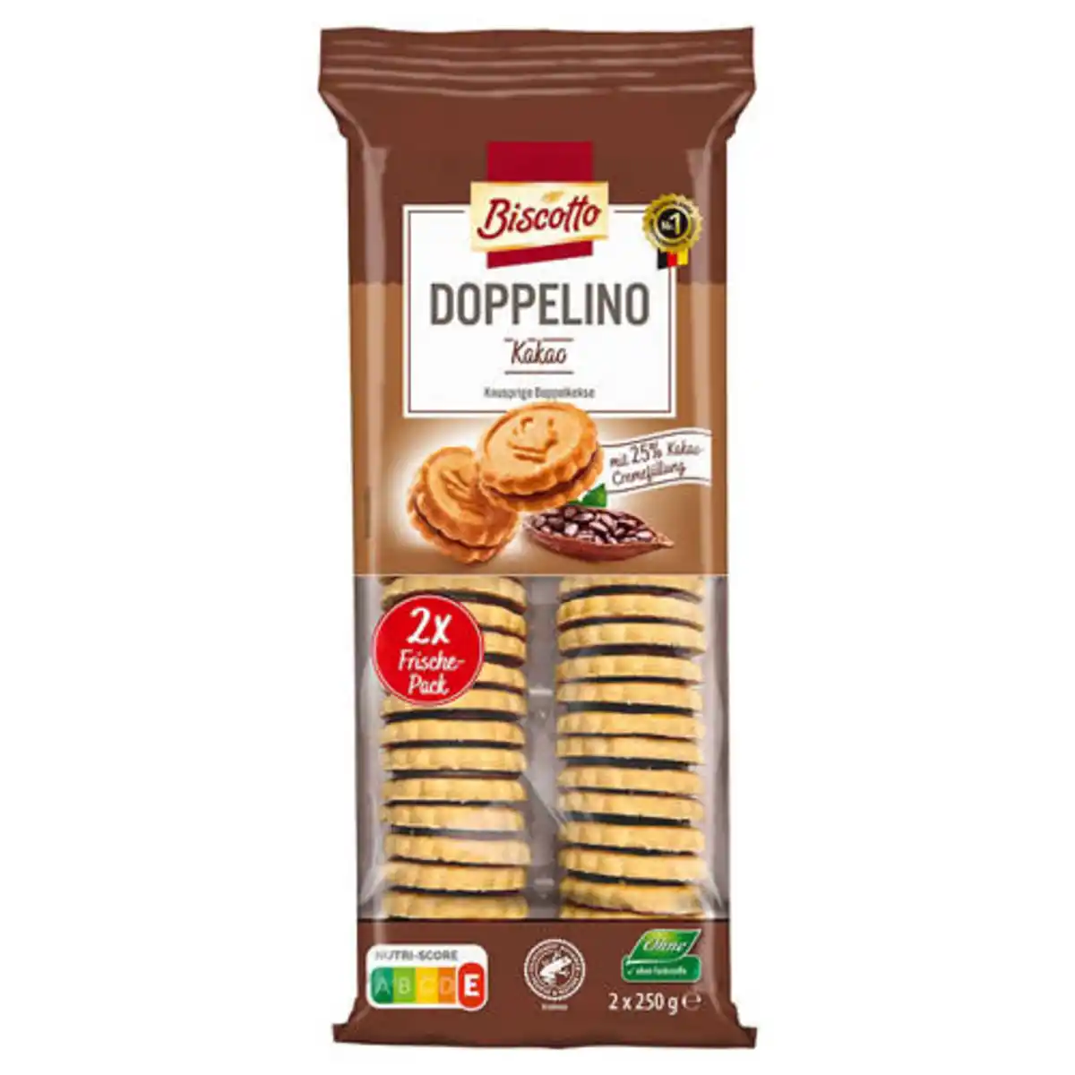 Bild 1 von BISCOTTO Doppelino 500 g, Kakao