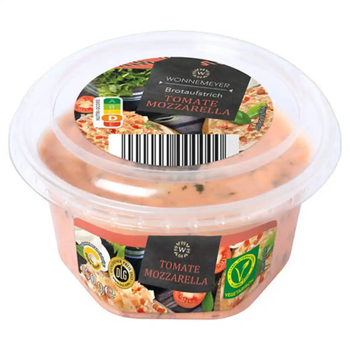 Bild 1 von WONNEMEYER Brotaufstrich 150 g, Tomate-Mozzarella