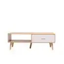 Bild 3 von Couchtisch, ca. 120 x 60 x 40 cm - Eiche & Weiß