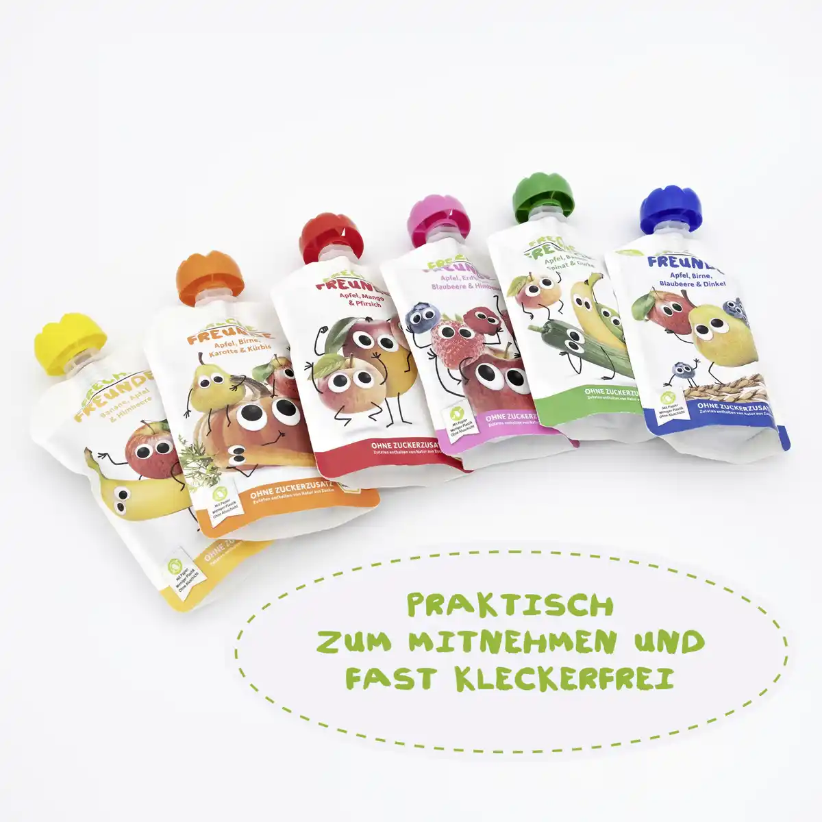 Bild 3 von Freche Freunde Bio Apfel, Blaubeere, Johannisbeere & Brombeere, 100 g