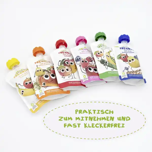 Bild 3 von Freche Freunde Bio Apfel, Blaubeere, Johannisbeere & Brombeere, 100 g