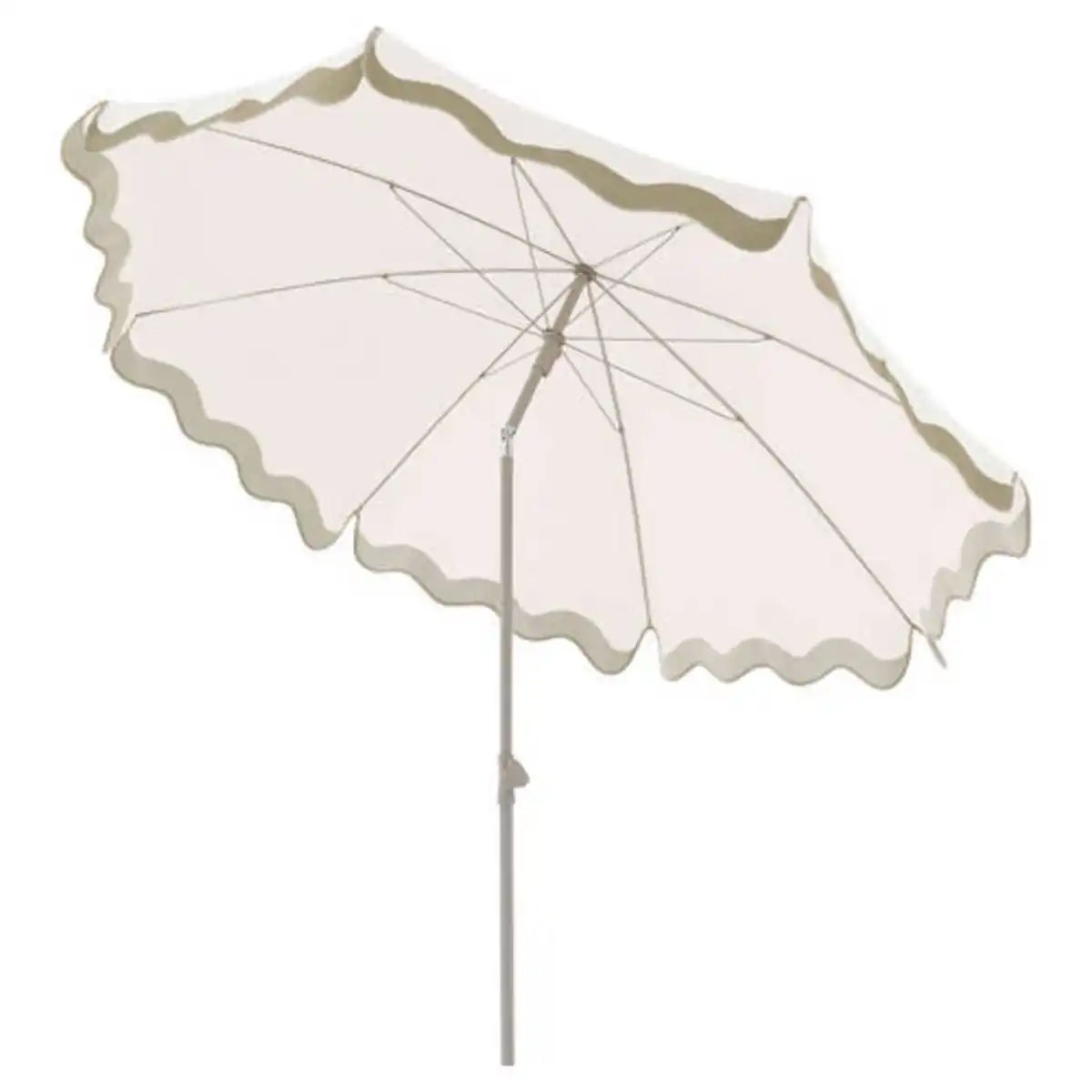 Bild 1 von BELAVI Sonnenschirm, Weiß, Volants