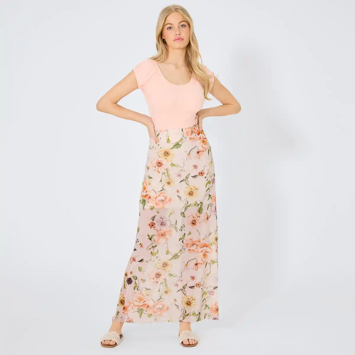 Bild 1 von Damen-Rock mit Blumen-Muster