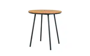 Bistrotisch Cleveland, Teakholz/schwarz