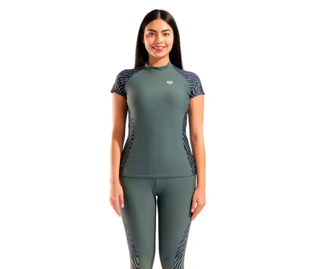 Bild 1 von arena Damen-UV-Schutz-Rash-Allover-Kurzarm-Schwimmshirt