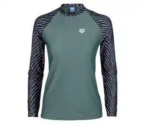 arena Damen-UV-Schutz-Rash-Allover-Langarm-Schwimmshirt