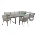 Bild 1 von Gartenmöbelset 'Nelia' für 8 Personen Aluminium
