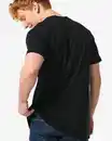 Bild 3 von 2er-Pack Herren-T-Shirts, Regular Fit, Rundhalsausschnitt, extralang schwarz