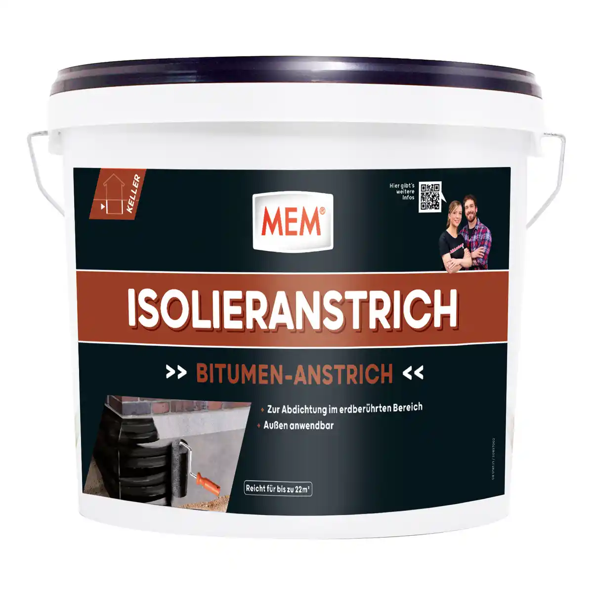 Bild 1 von MEM Bitumen-Isolieranstrich 10 l