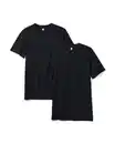 Bild 2 von 2er-Pack Herren-T-Shirts, Regular Fit, Rundhalsausschnitt, extralang schwarz