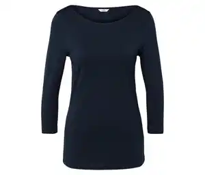 Shirt mit 3/4-Arm, dunkelblau