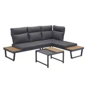 Loungemöbelset 'Allegra' für 3 Personen Aluminium/Stahl