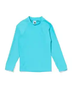 Kinder-Schwimmshirt mit LSF 40+ aqua