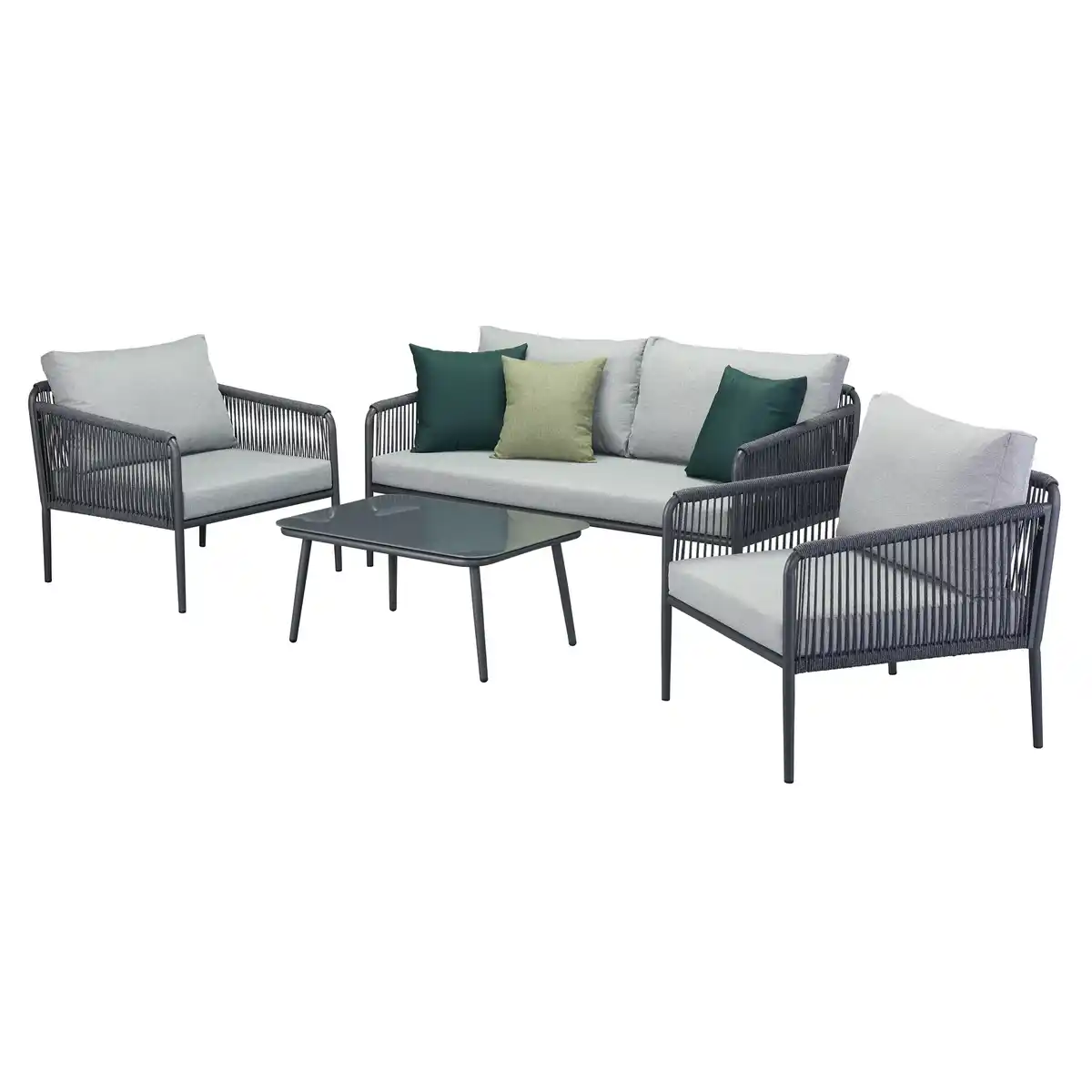 Bild 1 von Gartenmöbelset 'Quinn' für 4 Personen Metall