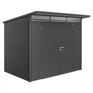 Biohort Gerätehaus 'AvantGarde' Gr. A5 dunkelgrau-metallic 260 x 220 cm mit Doppeltür