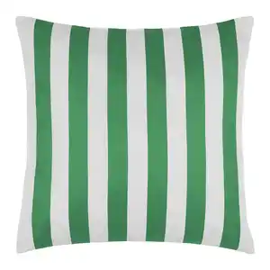 Outdoor-Kissen Amore Streif Grün/Weiß ca. 45x45cm, Grün, Weiß