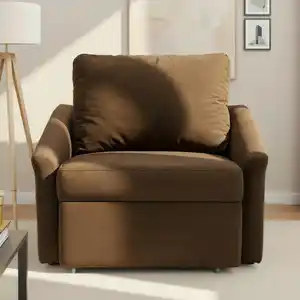Mid.you Schlafsessel Relax Box, Braun, Textil, Uni, 108x86x96 cm, FSC Mix, Liegefunktion, Wohnzimmer, Sessel, Schlafsessel