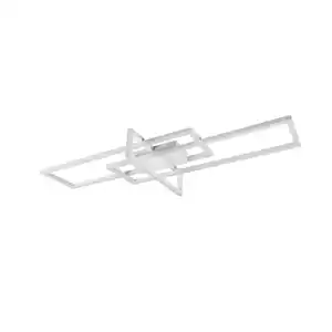 Trio Leuchten Led-Deckenleuchte Salinas, Weiß, Metall, F, 100x11x40 cm, Lampen & Leuchten, Innenbeleuchtung, Leuchten nach Räumen, Schlafzimmerlampen, F