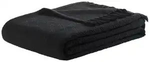 Tagesdecke Frieda ca. 130x180cm, Schwarz