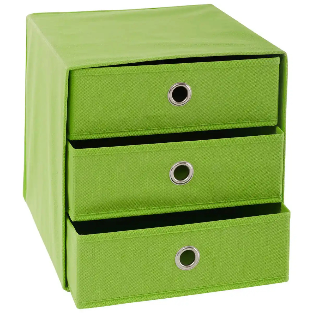 Bild 1 von Carryhome Faltbox, Grün, Silber, Metall, Textil, Karton, 32x32x31.5 cm, faltbar, Ordnen & Aufbewahren, Aufbewahrungsboxen, Faltboxen