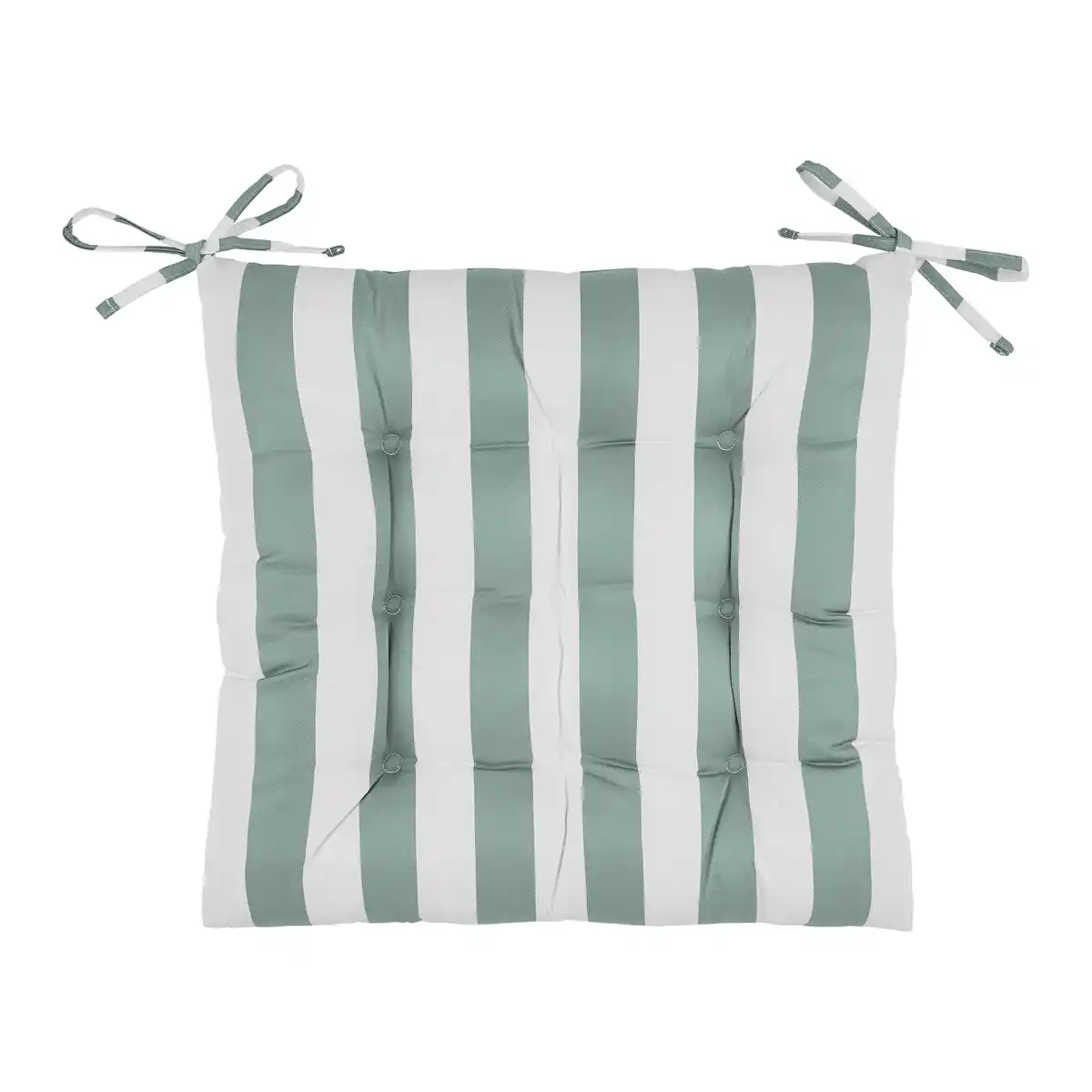 Bild 1 von Sitzkissen Amore Streif Weiß/Mintgrün ca. 45x45cm, Weiß, Mintgrün