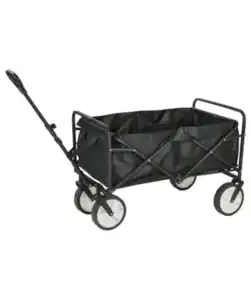 Faltbarer Bollerwagen, schwarz