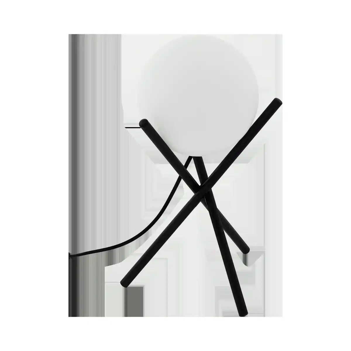 Bild 1 von Tischleuchte Castellato in Schwarz max. 28 Watt, Schwarz, Weiß