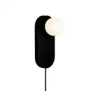 Bild 1 von Good & Mojo Wandleuchte Good & Mojo, Schwarz, Holz, Glas, Bambus, oval,oval, 12.5x30x12.5 cm, Wippschalter, Lampen & Leuchten, Innenbeleuchtung, Wandleuchten, Wandlampen mit Schalter