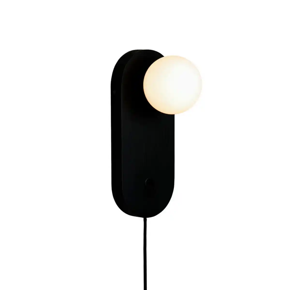 Bild 1 von Good & Mojo Wandleuchte Good & Mojo, Schwarz, Holz, Glas, Bambus, oval,oval, 12.5x30x12.5 cm, Wippschalter, Lampen & Leuchten, Innenbeleuchtung, Wandleuchten, Wandlampen mit Schalter