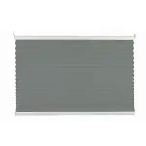 Homeware Plissee, Hellgrau, Textil, Uni, 75x130 cm, Länge universell einstellbar, Wohntextilien, Rollos & Jalousien, Plissees