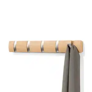 Hakenleiste Flip 5 Naturfarben, Naturfarben