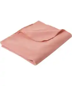 Kuschelige Fleecedecke, altrosa